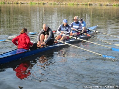 Masters E Boot der Rudergemeinschaft RRC, HSG und ORC